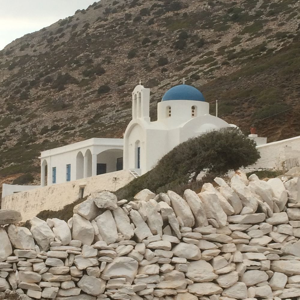 Saint Catherine's Church in the bay of Kamares, Sifnos