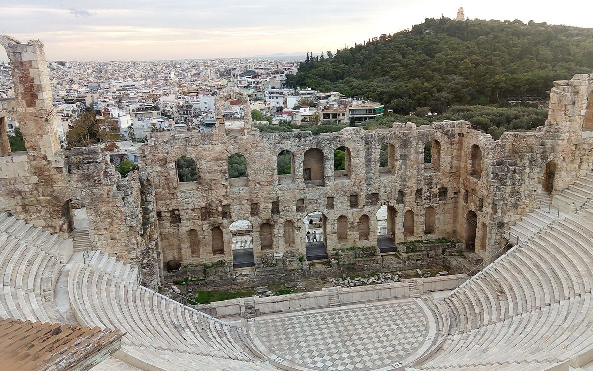 Acropolis amphitheatre in Athens