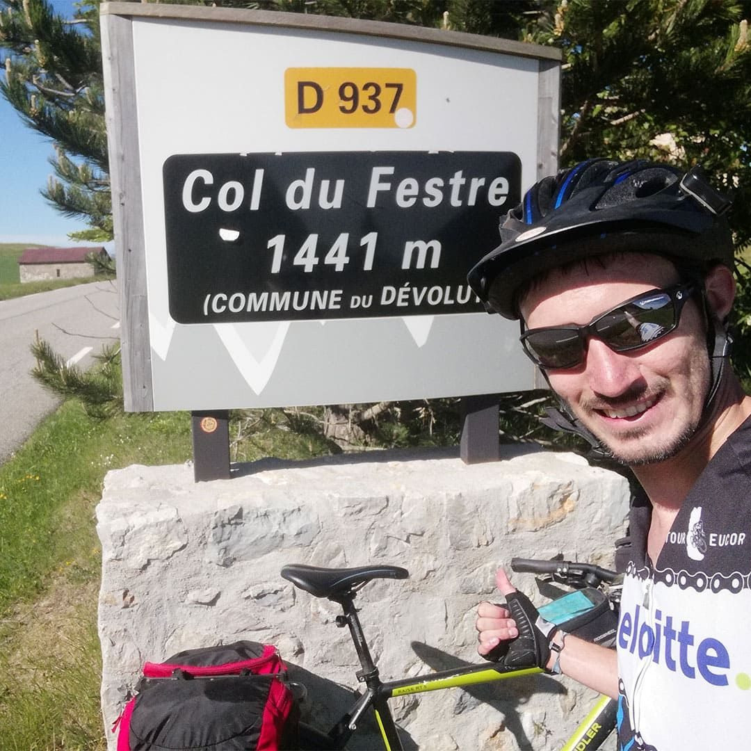 Reaching the Col du Festre