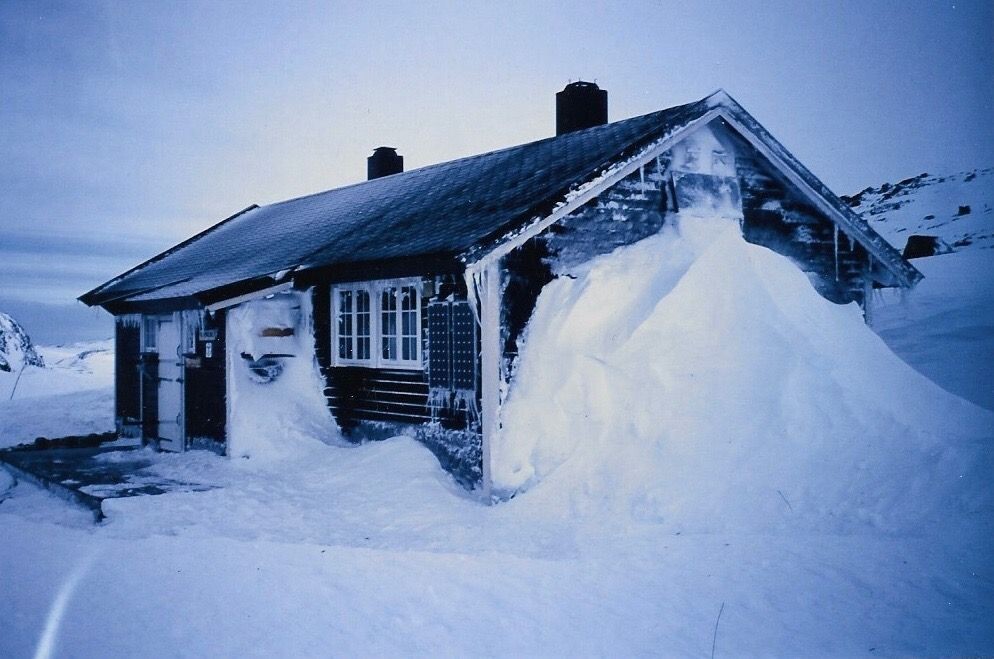 Arrival at the unstaffed hut