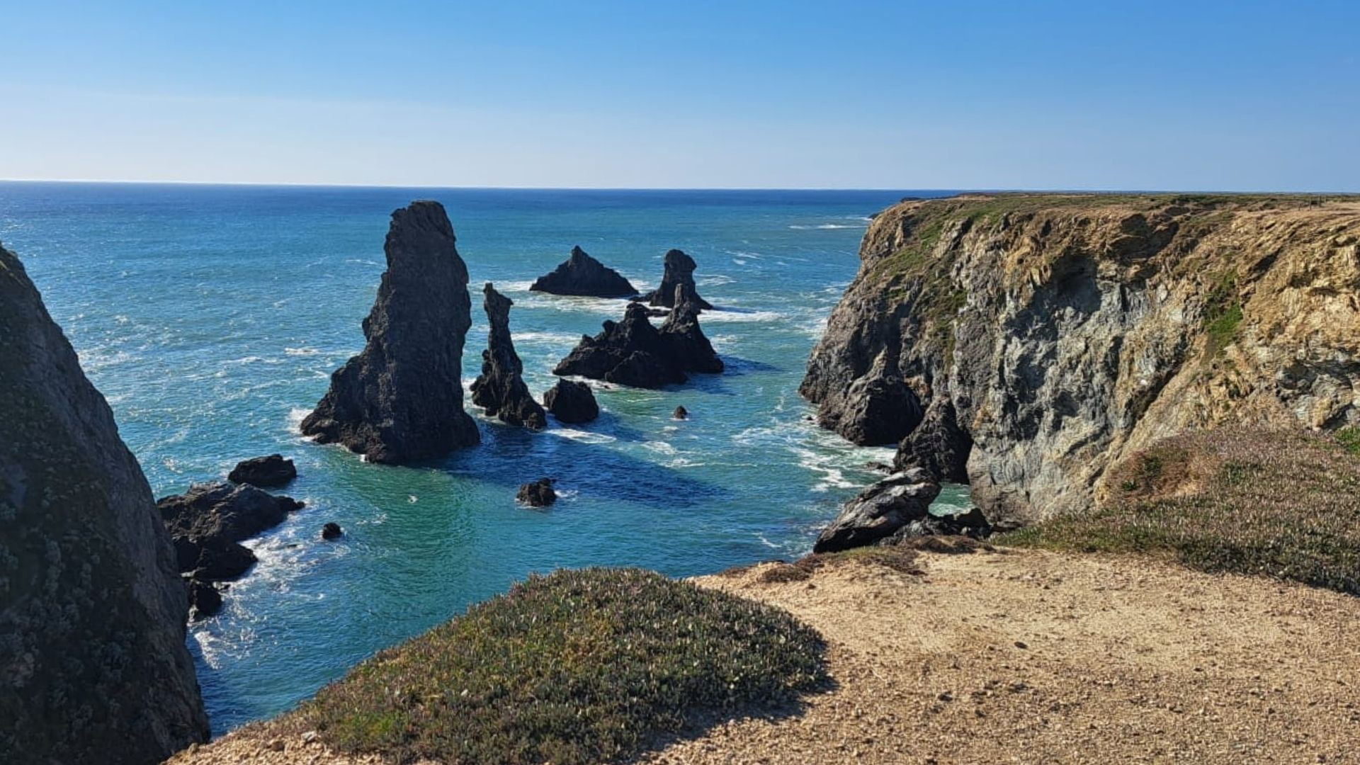 The Aiguilles de Port-Coton rock formations