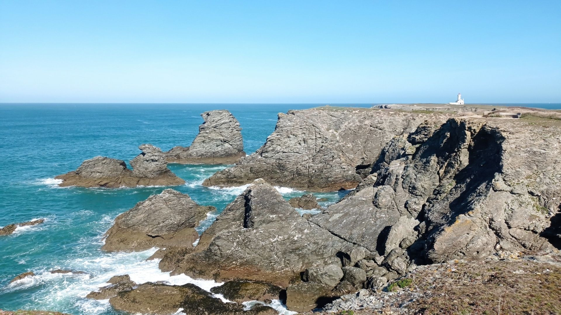 View of Pointe des Poulains