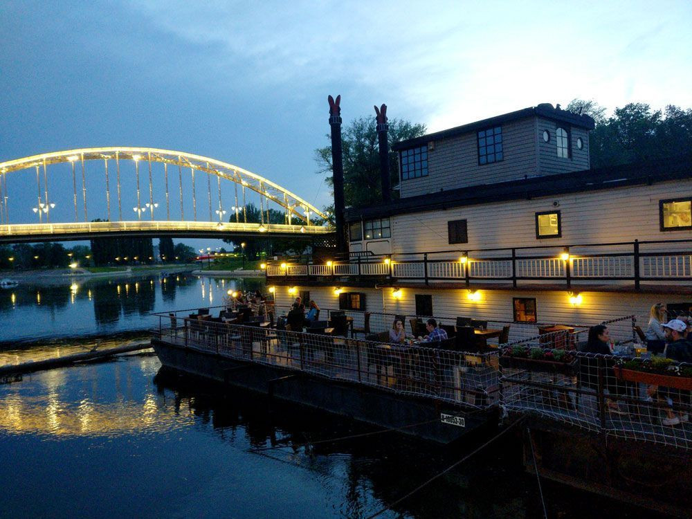 River barge in Györ
