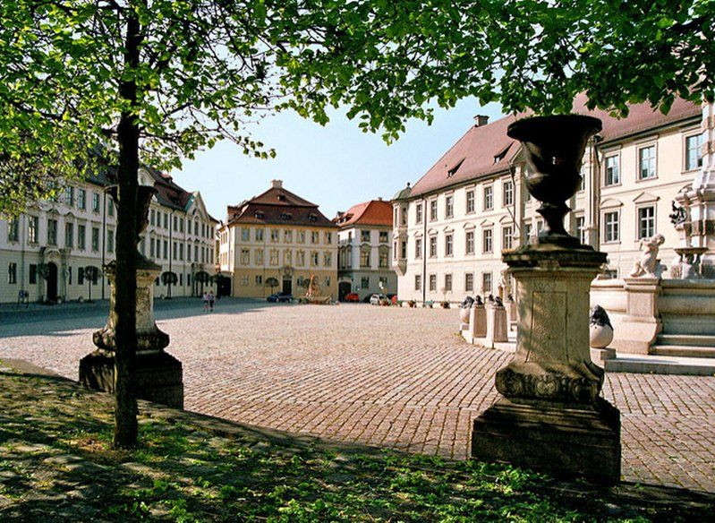 Baroque Residenzplatz square - Eichstätt - Bavaria - Germany