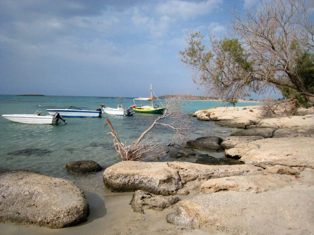 Boats near Elafonissi