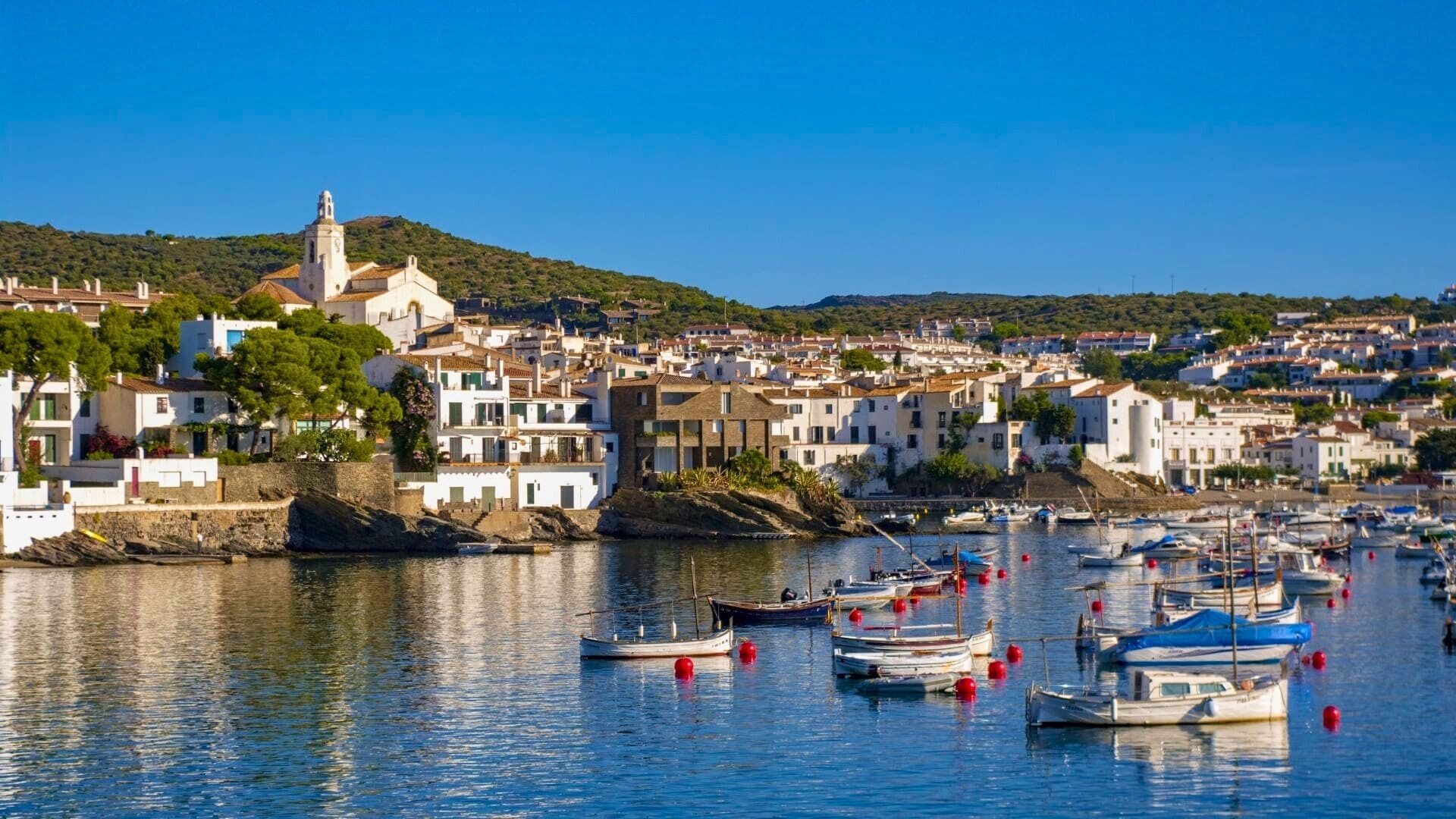 Fishing boats in Cadaqués bay - Catalonia - Spain