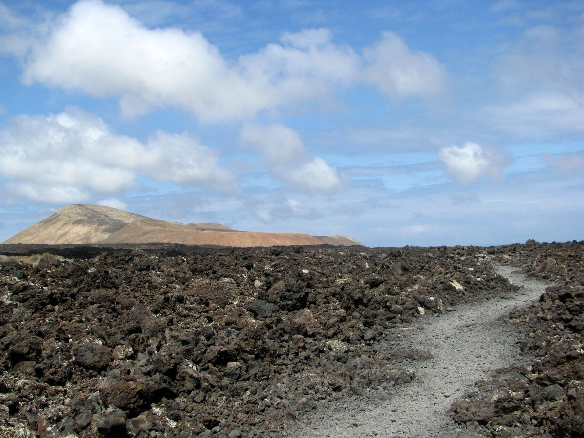 The Caldera Blanca volcano