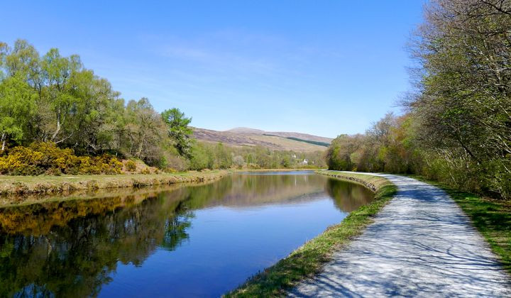 Caledonian Canal near Torcastle - Great Glen Way - Scotland