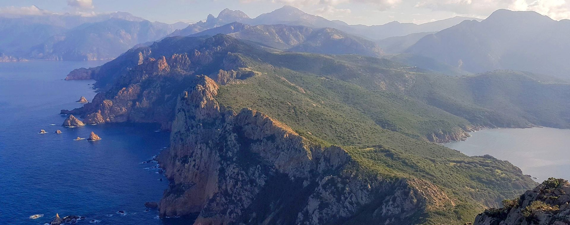 Capu Rossu headland and Gulf of Porto - Corsica - France