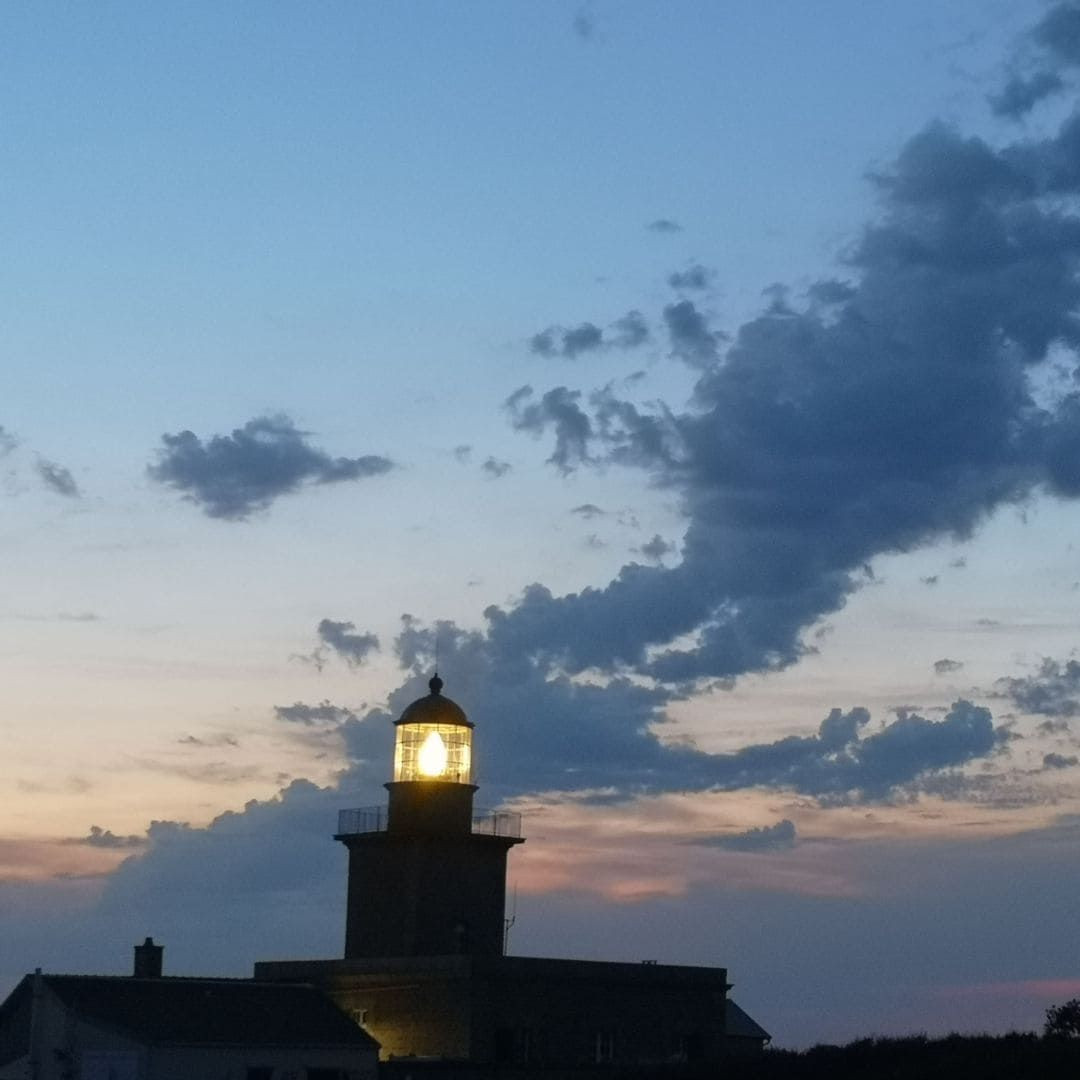 © Angélique Saget Carteret Lighthouse at night