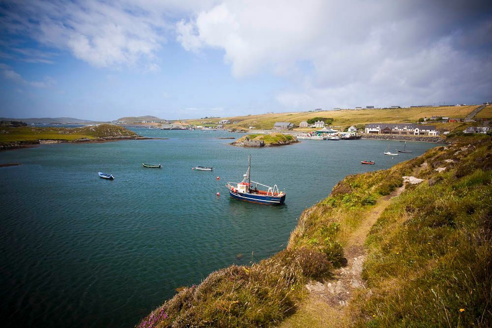 Coastal village of Inishbofin