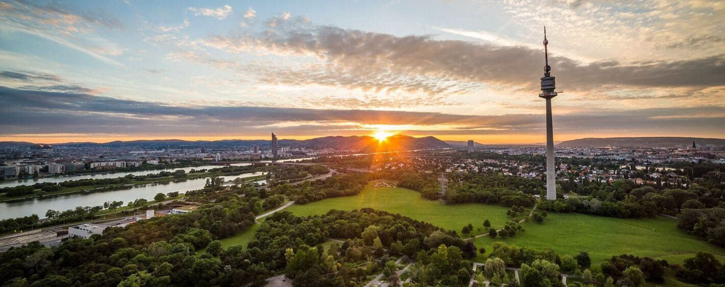 Coucher Soleil Vienne - Austria
