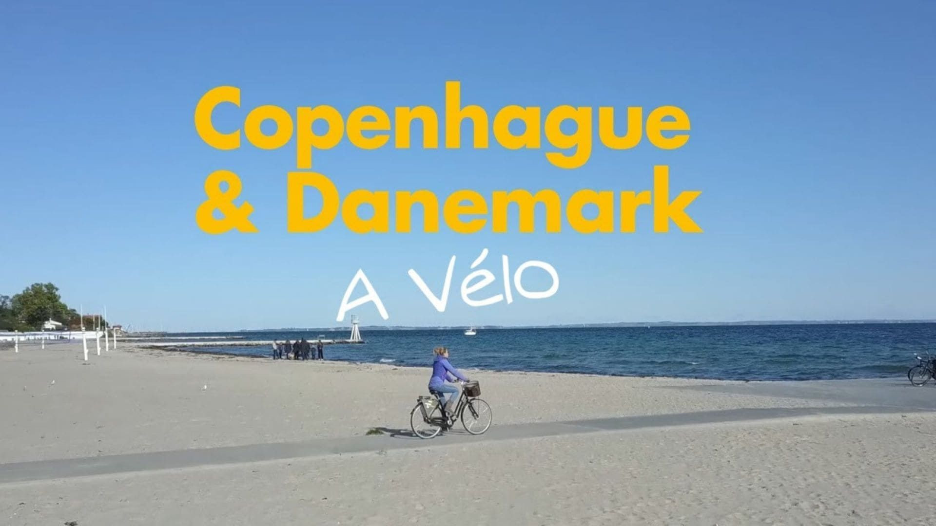 Cycling along the beach - Copenhagen - Denmark