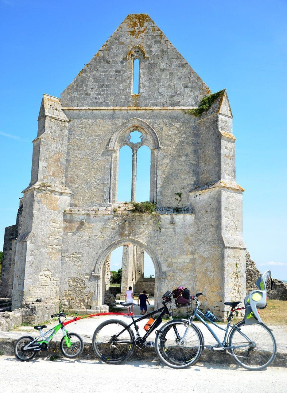 Bikes outside Notre-Dame-de-Ré Abbey