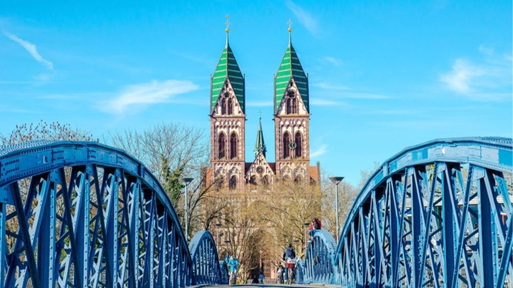 Cyclists Bridge Wilili Freiburg - Germany