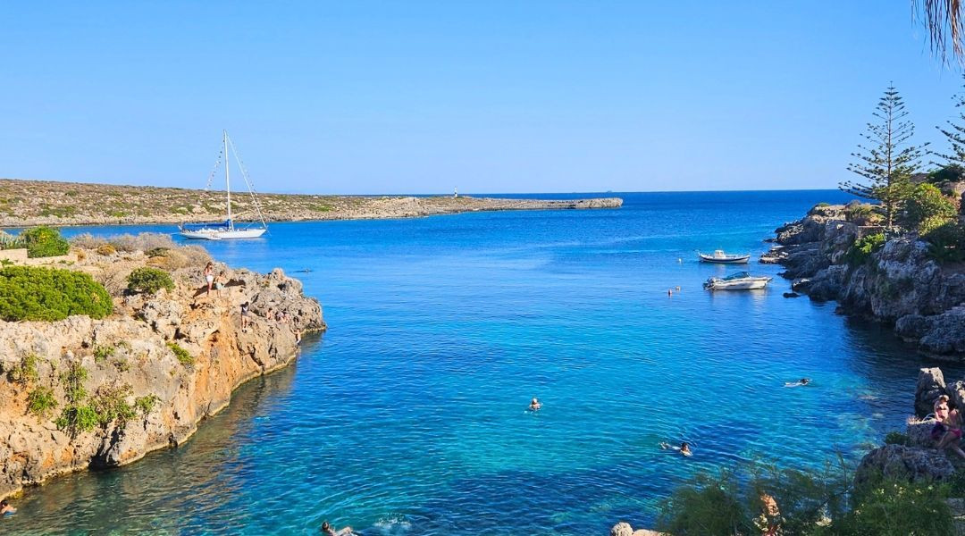 Kythira harbour landscape