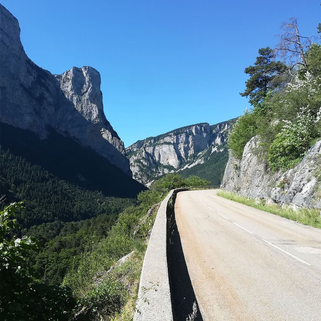 The final descent in the Dévoluy