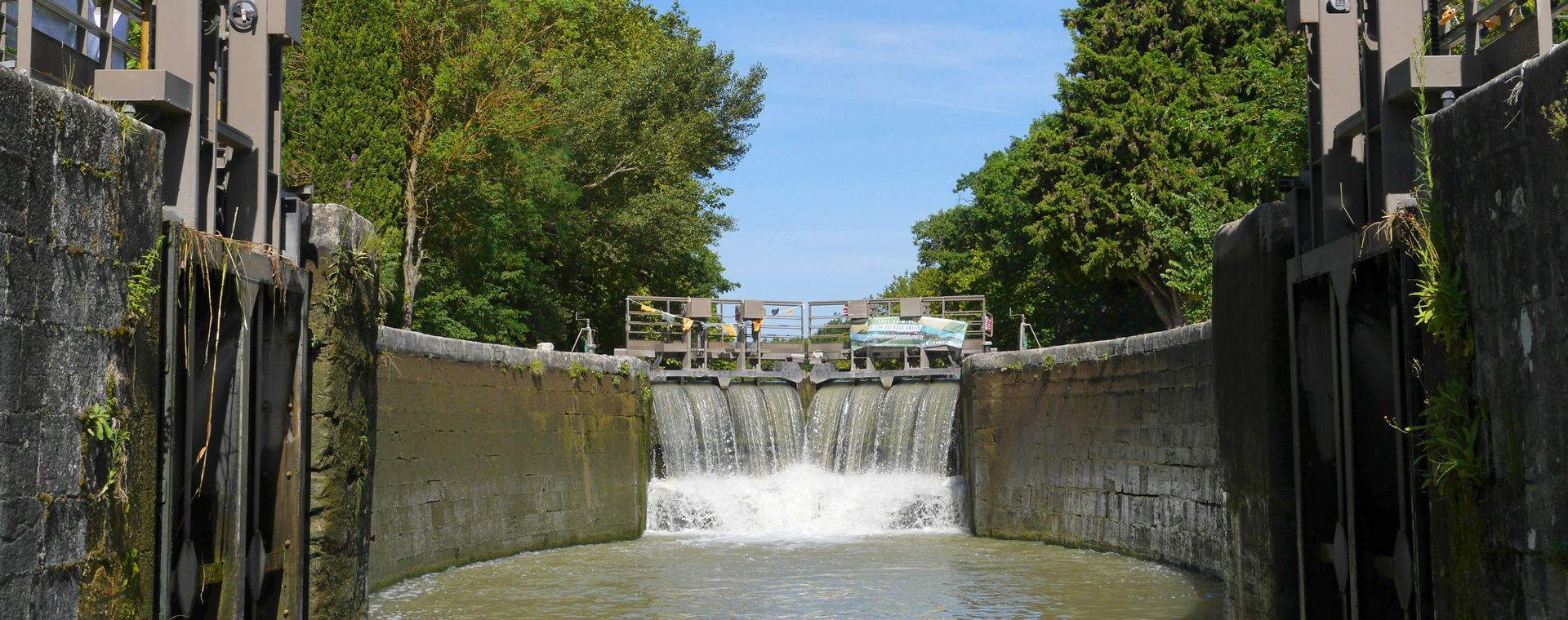 Lock on the Canal du Midi - Occitanie - France