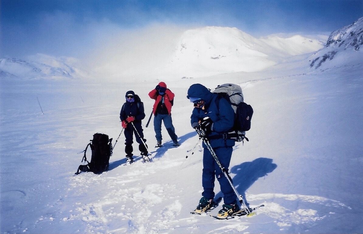 Heading towards the hut after finding the trail markings again