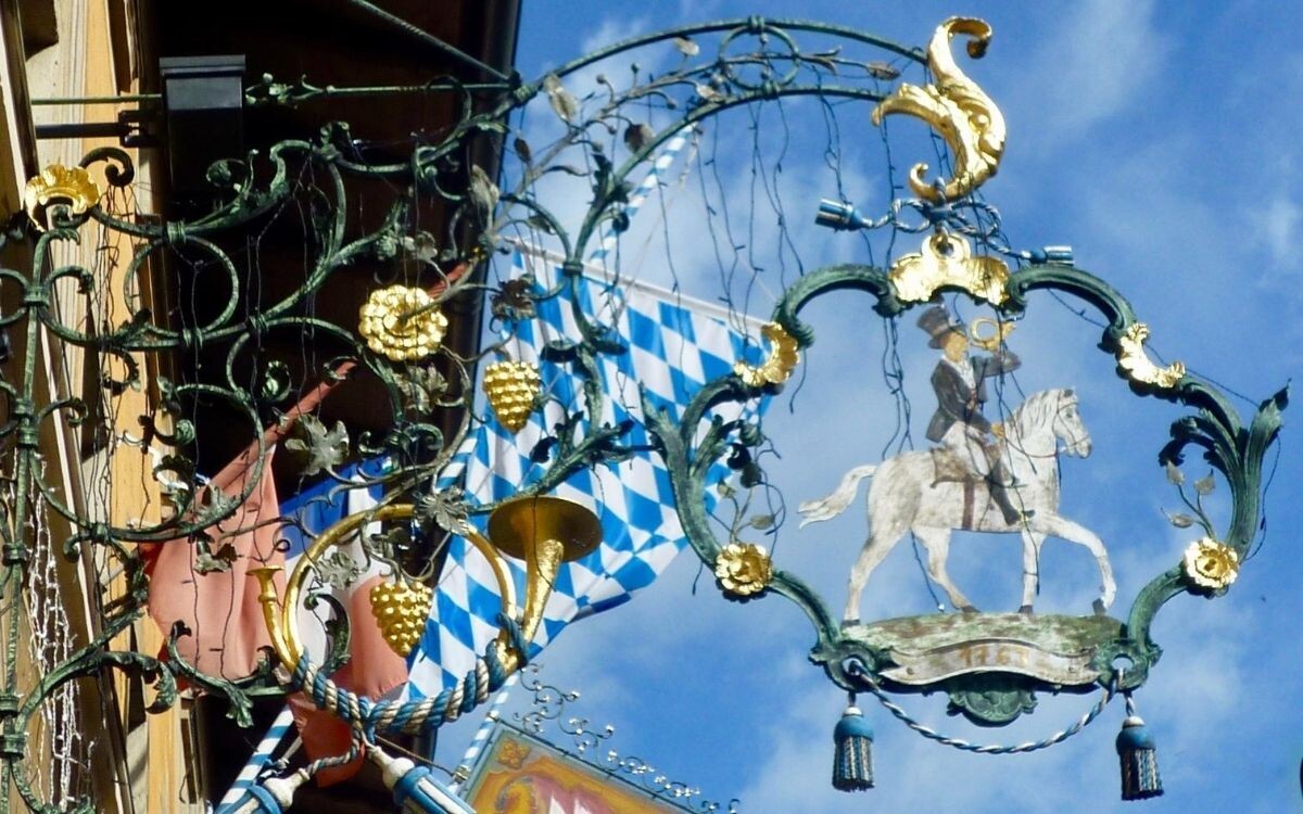 Traditional sign in Munich