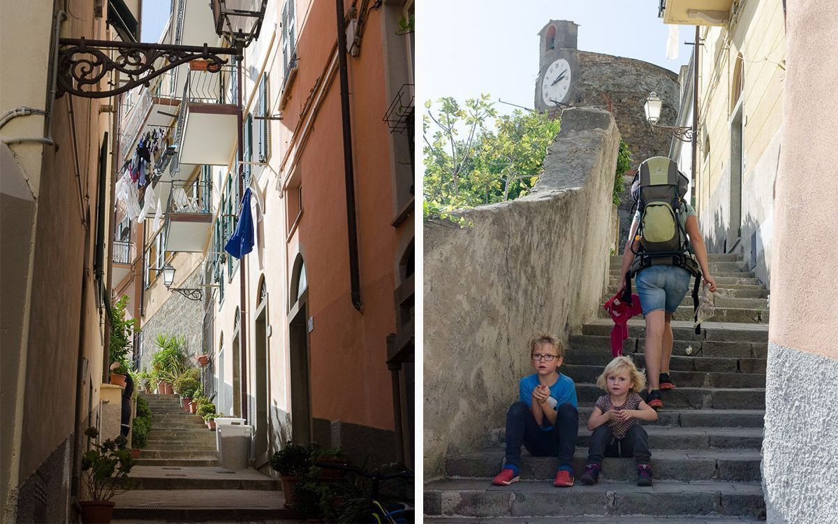 A stroll through the narrow streets of Riomaggiore