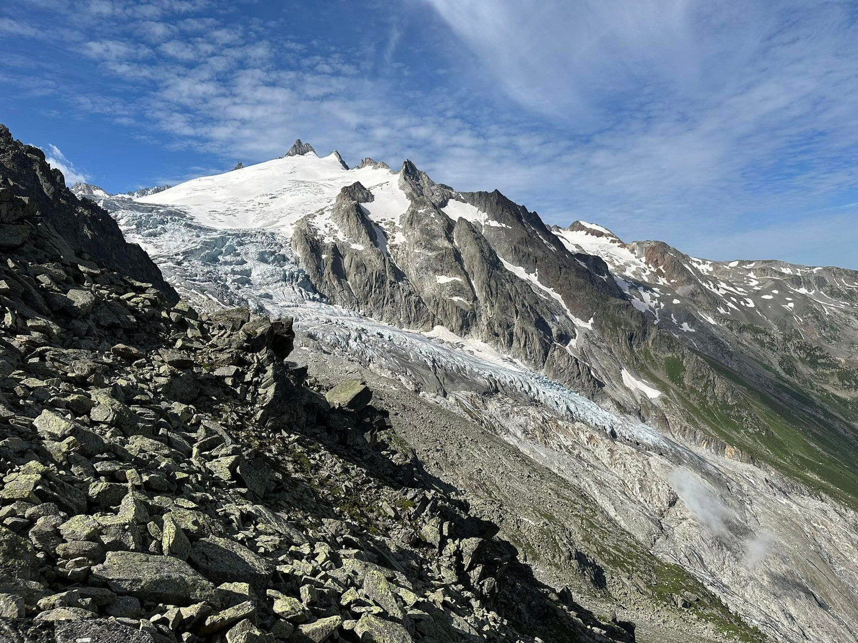 glacier tour du mont blanc