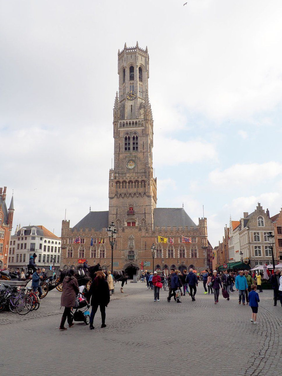 Market Square in Bruges in Belgium © David Praire