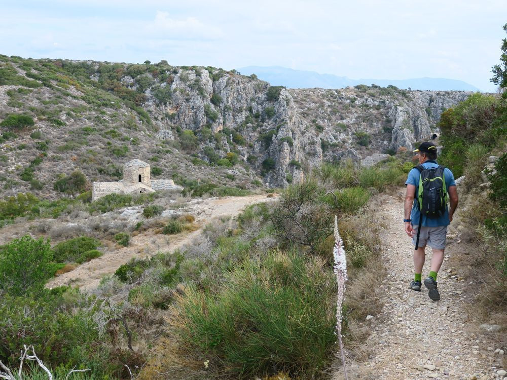 Walk above the ruins of the Byzantine citadel of Paleochora