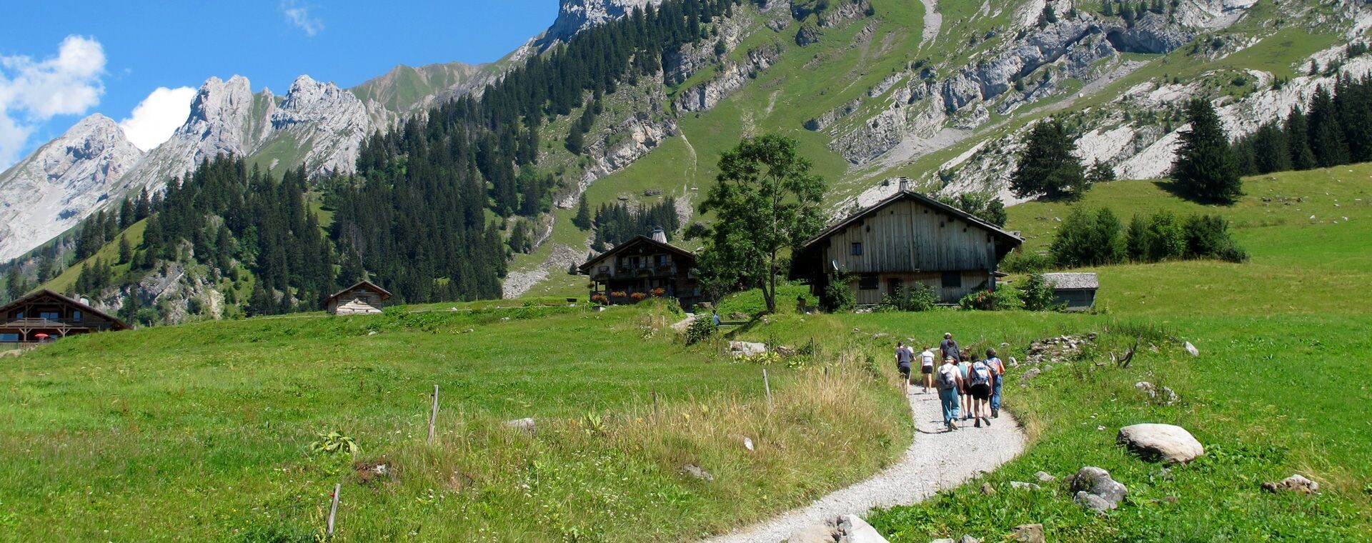 Hiking at Les Confins - Aravis range - Haute-Savoie - France