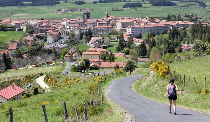 Hiking into Saugues - Camino de Santiago - France