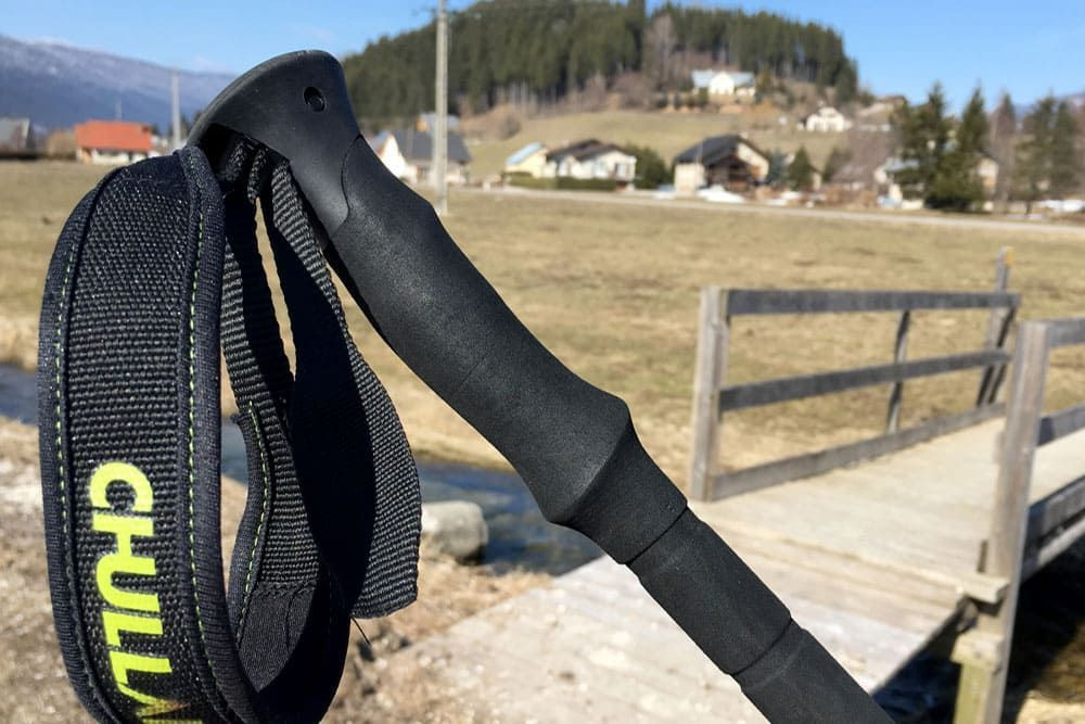 Handle and shaft of trekking poles