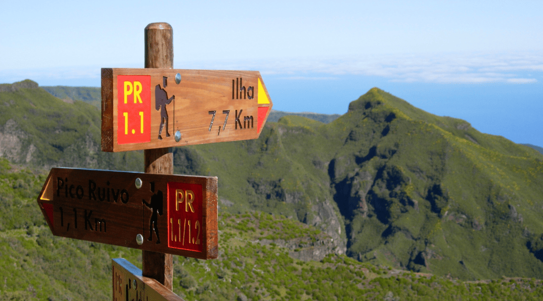 Hiking signposts