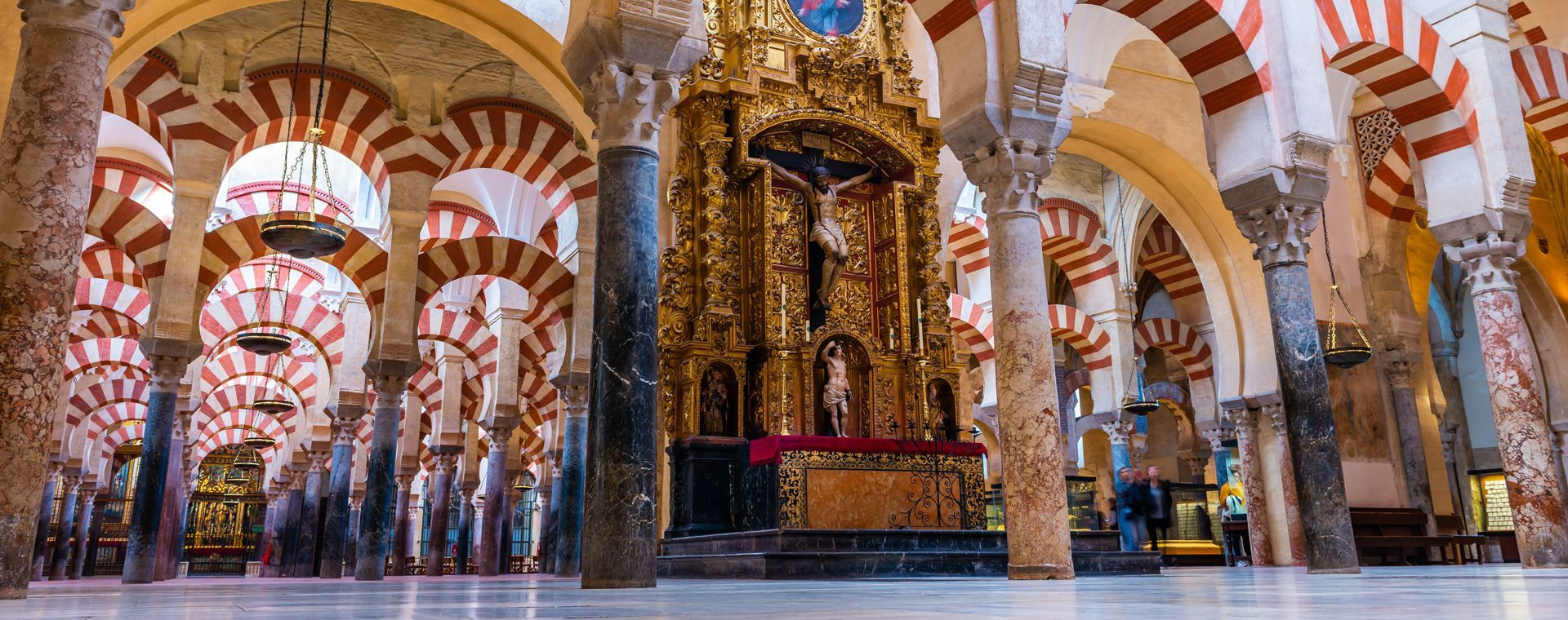 Interior of the Mosque-Cathedral with arches - Córdoba, Andalusia - Spain