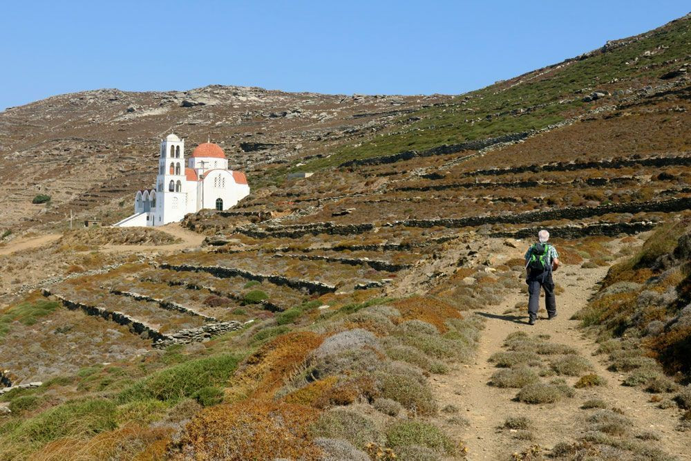 Defteri Evresi Church on the shoulder of Polemou Kambos