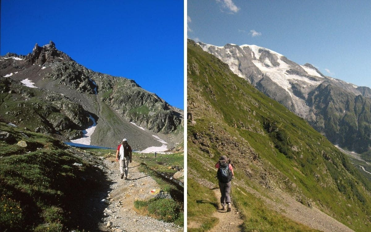 © François Ribard Le col du Bonhomme (à gauche) et le col du Tricot (à droite) © François Ribard