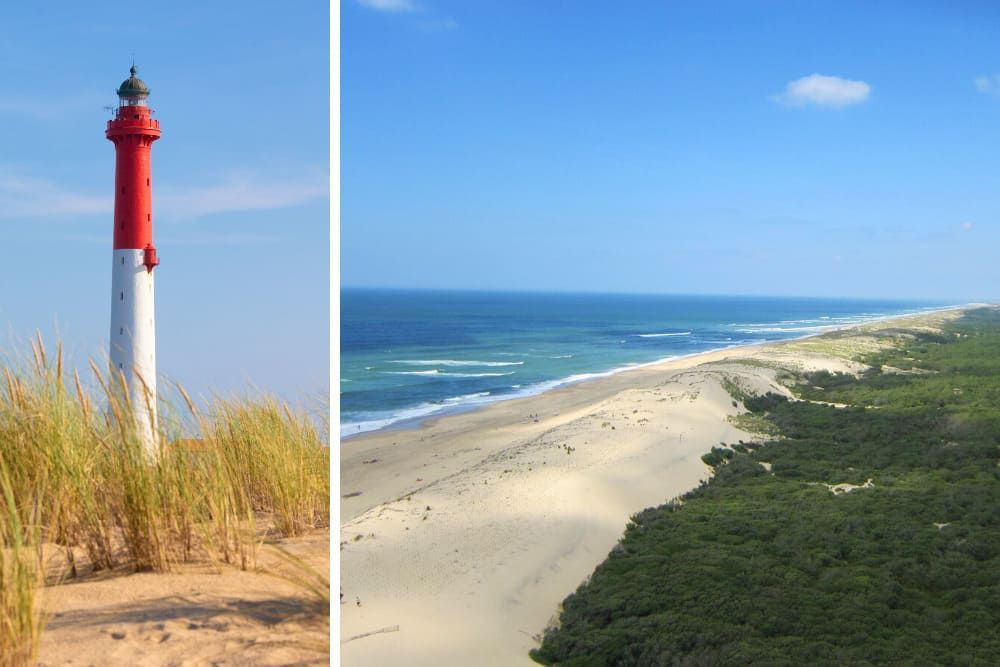 Phare de la Coubre à Royan © Adobe Stock & Panorama depuis en haut © Charlotte Laventureux