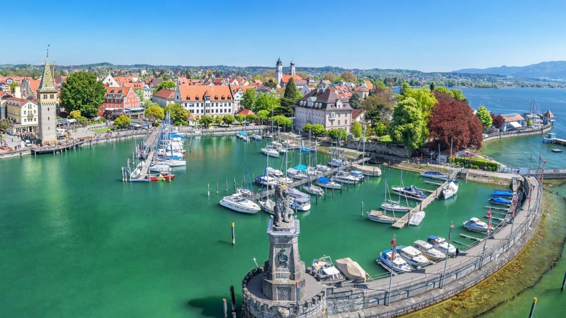 Lindau harbour - Lake Constance - Bavaria - Germany