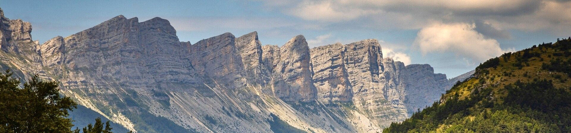 Majestic limestone cliffs - Vercors massif - France