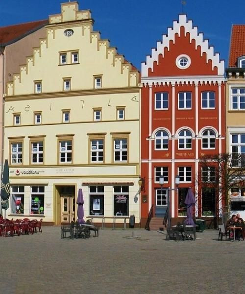Gabled houses on the market square - Greifswald - Germany