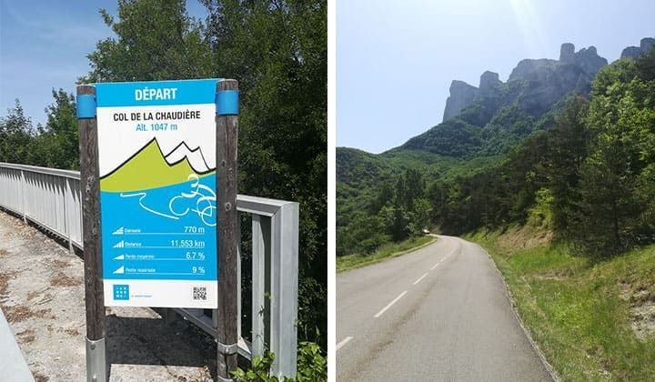 Climbing to the Col de la Chaudière, with views of Les 3 Becs