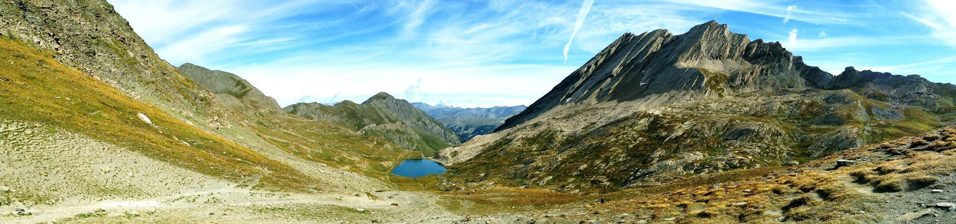 Mountain lake in a rocky cirque - Queyras - Alps - France
