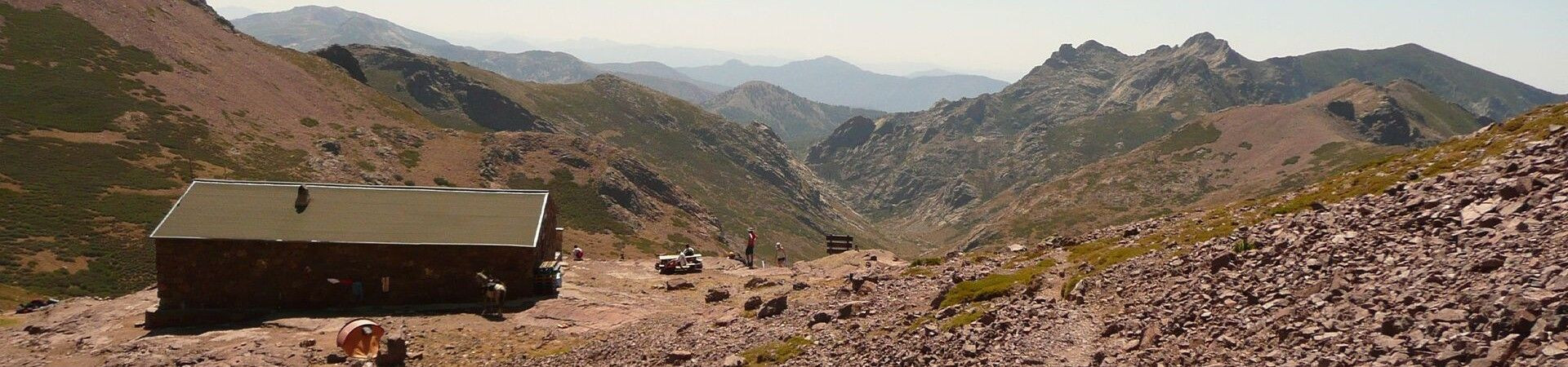 Mountain refuge on the GR20 trail - Corsica - France