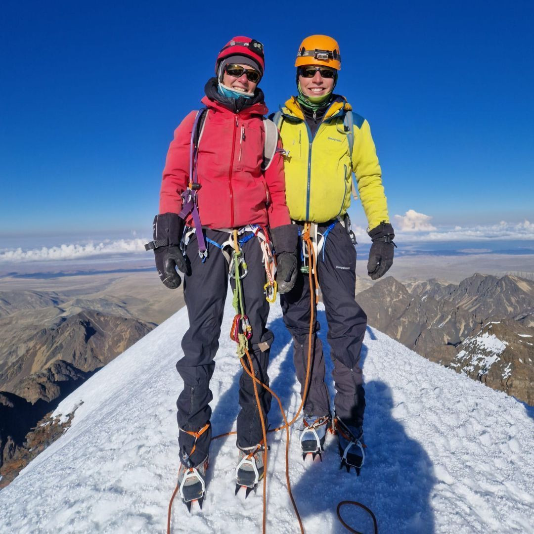 At the summit of Cabeza del Cóndor, Cordillera Real, Bolivia © Guillaume Lorimier