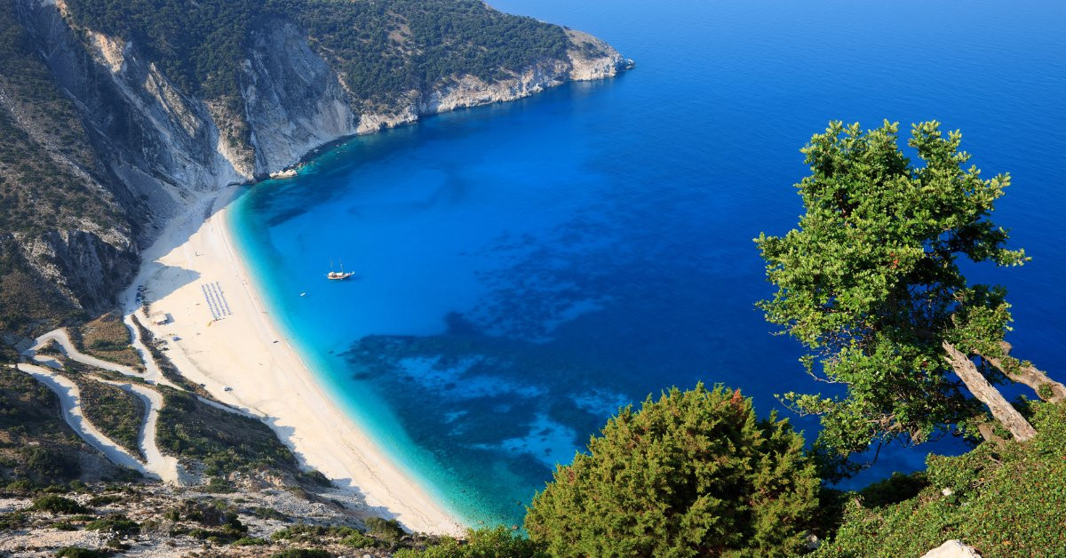 Myrtos Beach with turquoise waters - Kefalonia - Greece