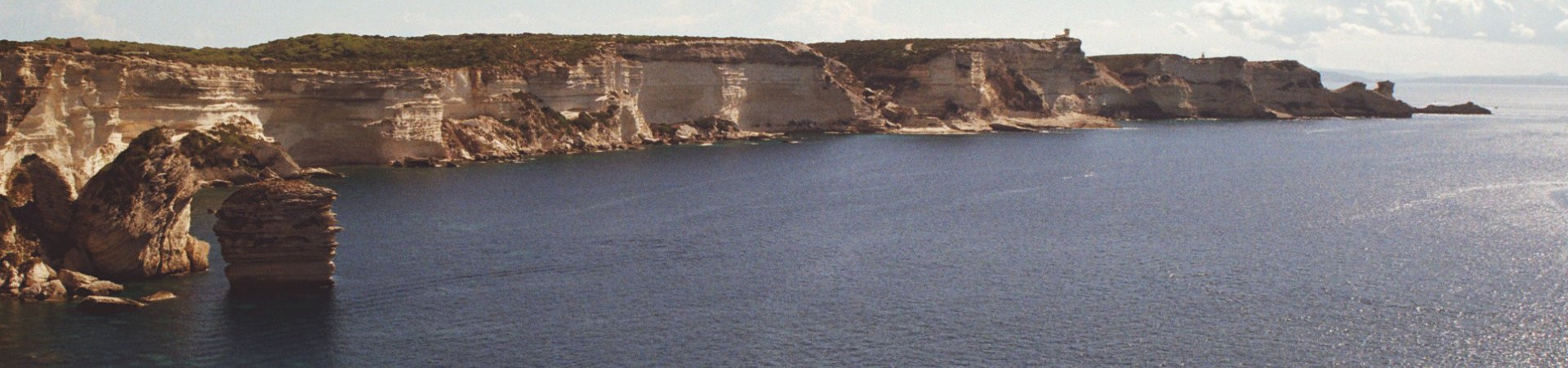 Limestone cliffs of Bonifacio - Southern Corsica - France