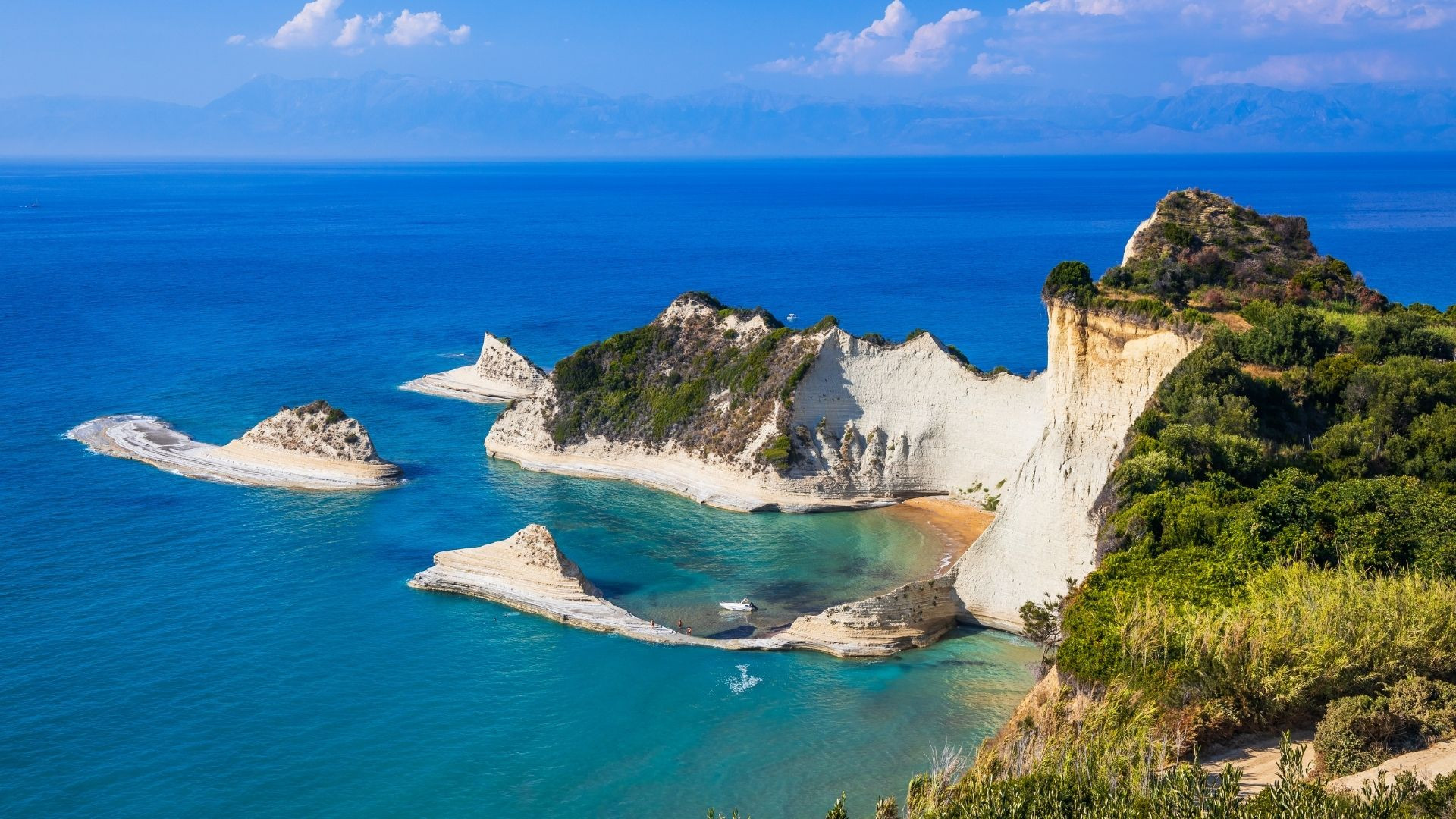 where to cycle in the sun Corfu