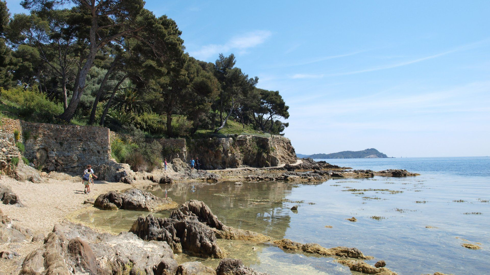 Panoramic view of Iles d'Or - Var - France
