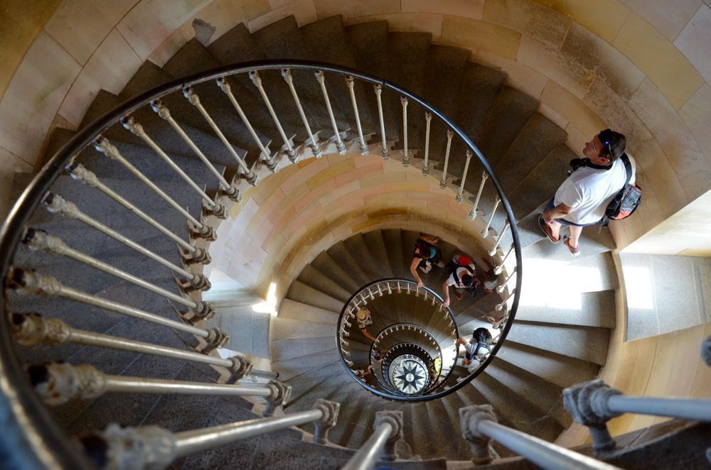 Staircase inside Phare des Baleines