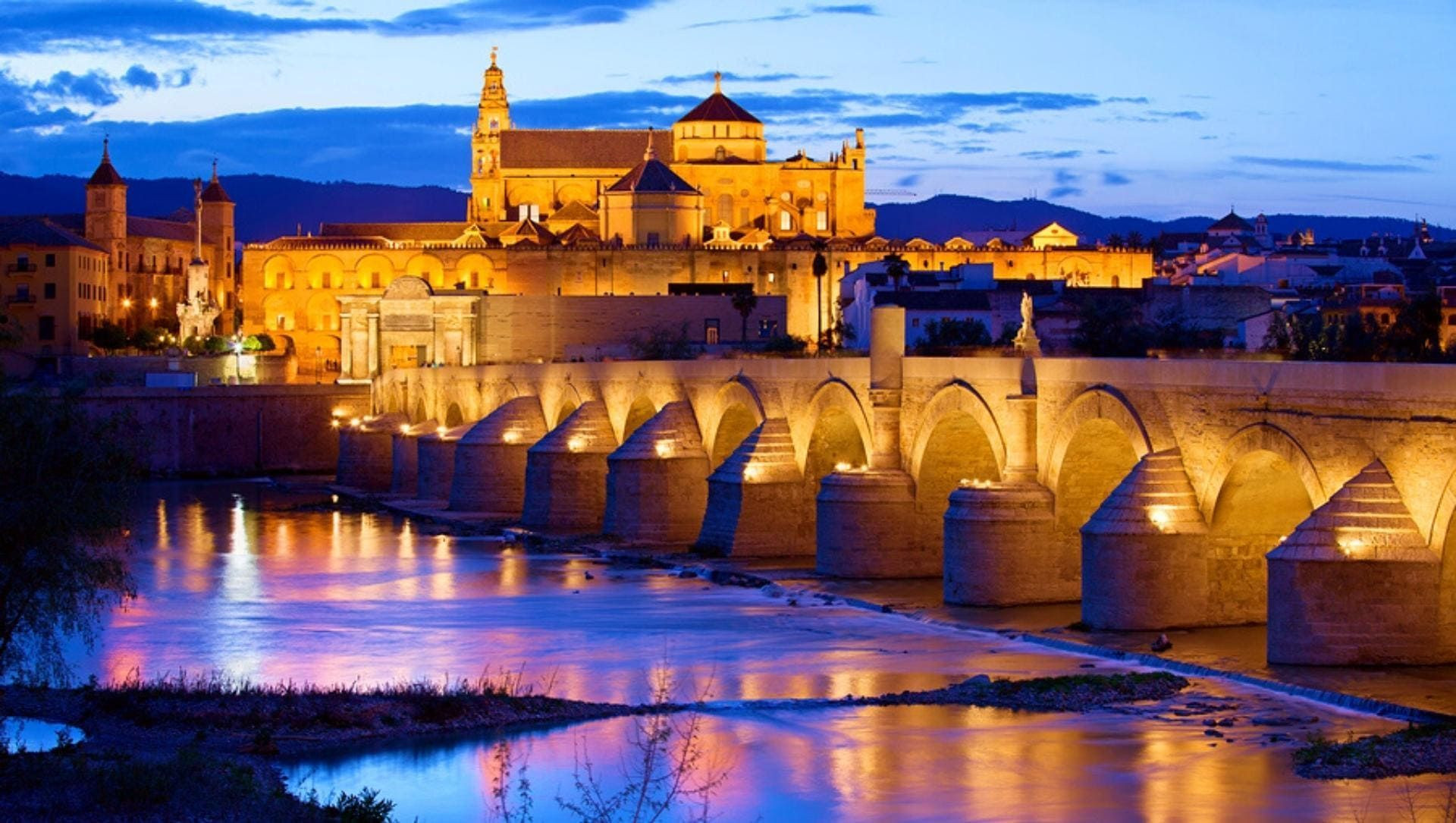 Roman bridge and Mosque-Cathedral of Córdoba - Andalusia - Spain