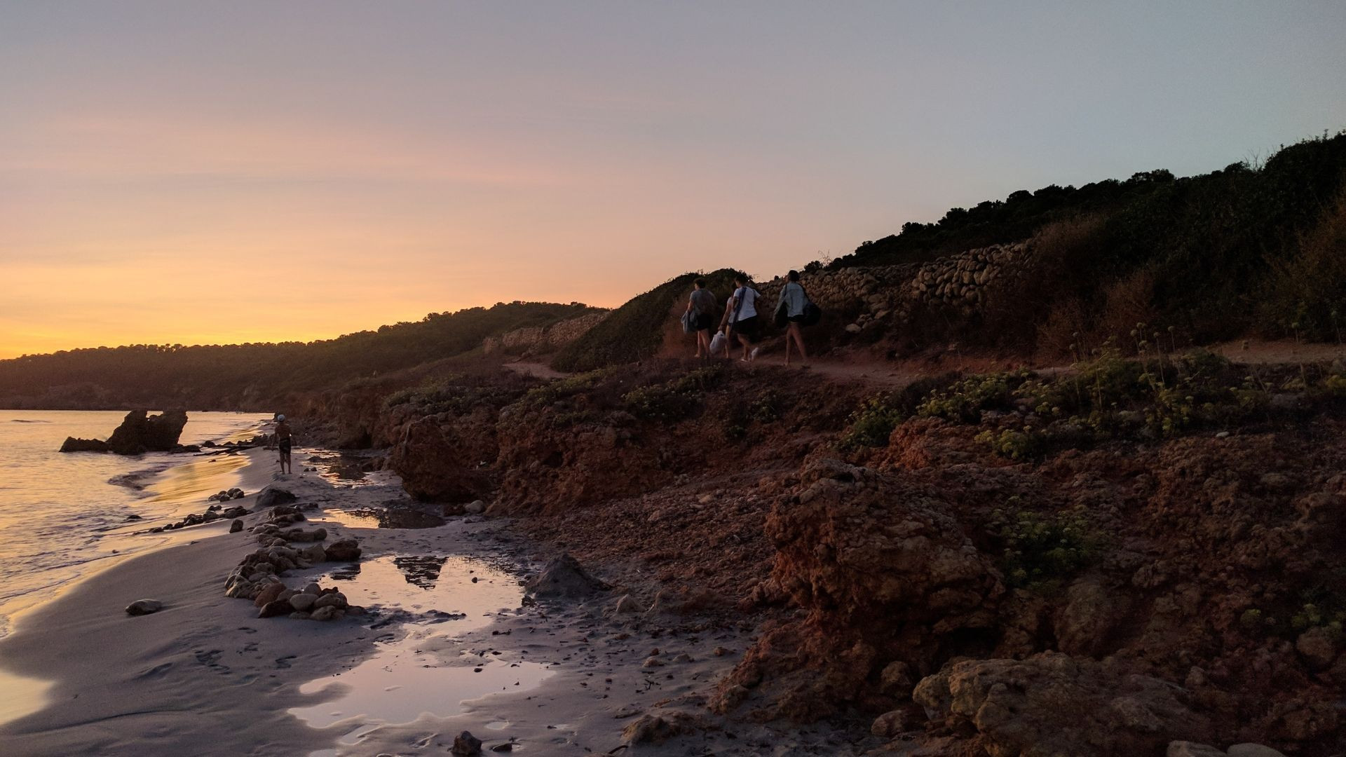 Sant Tomàs beach at sunset - Menorca - Spain